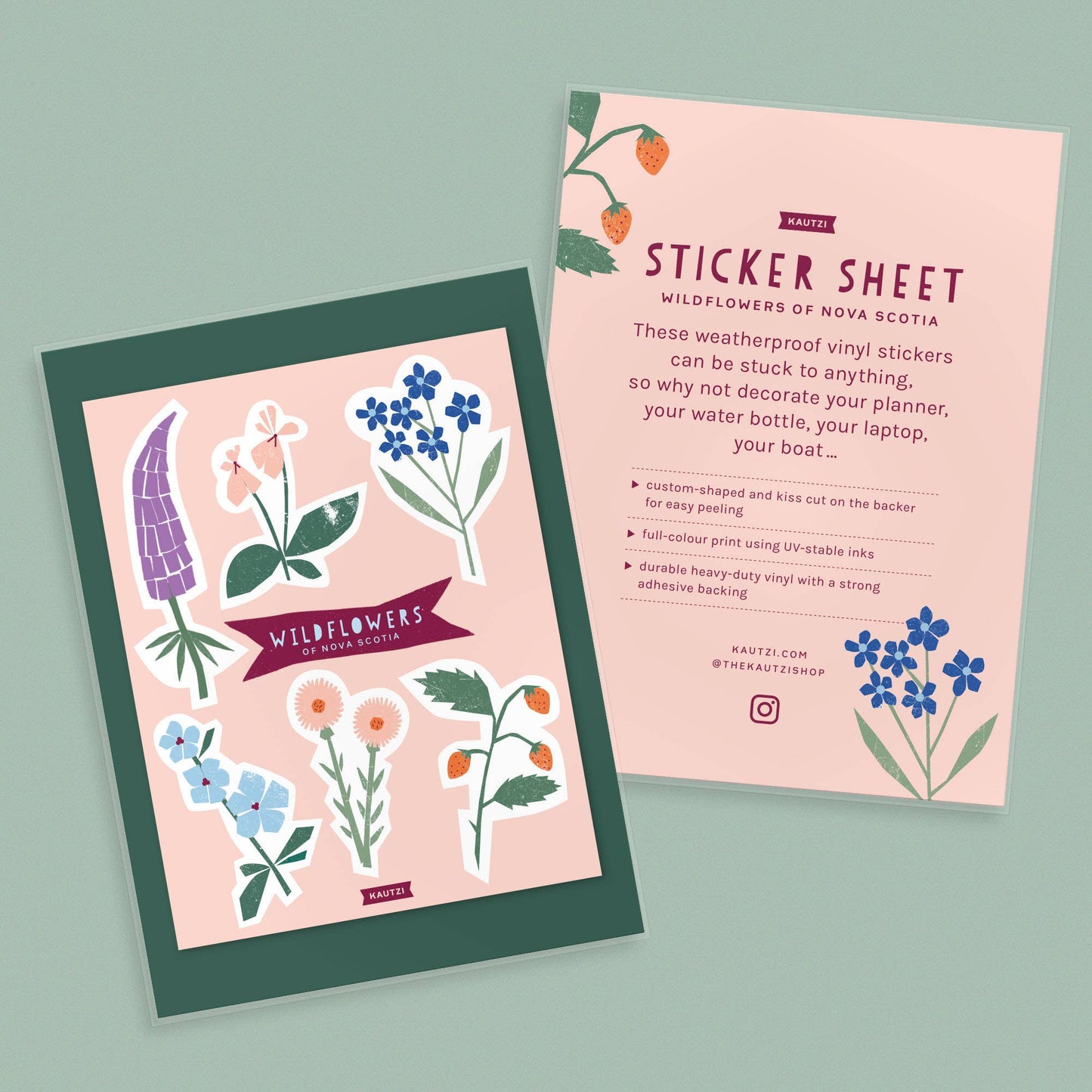 Sticker Sheet Wildflowers