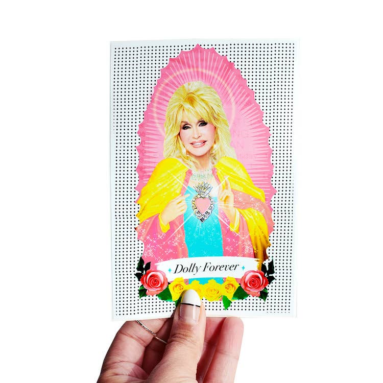 Dolly Prayer Candle Vinyl Sticker